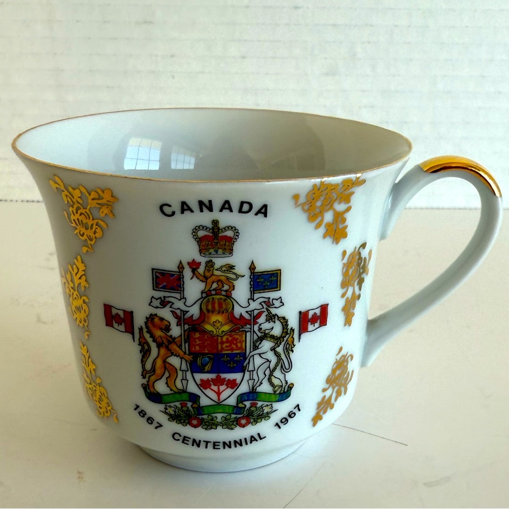 Vtg Commemorative Porcelain Teacup for Canada's Centennial 1967 Made in Bavaria